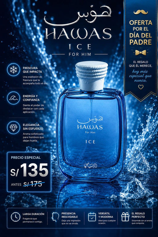 HAWAS ICE RASASI - PERFUME ARABE
