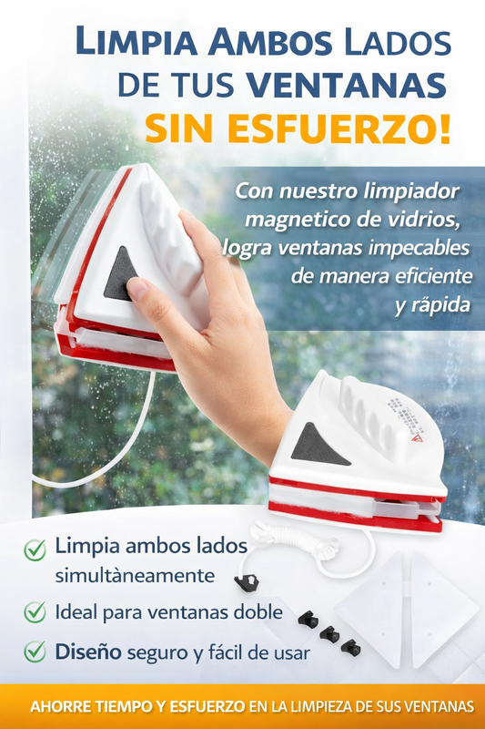 LIMPIADOR DE VIDRIO MAGNETICO
